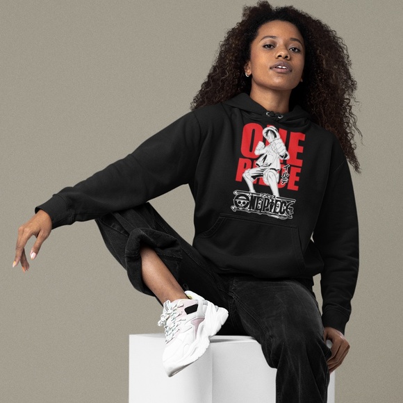 ONE PIECE ANIME DESIGN:: UNISEX CUSTOM HOODIE - Picture 3 of 5